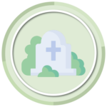 smaltimento rifiuti cimiteriali icona