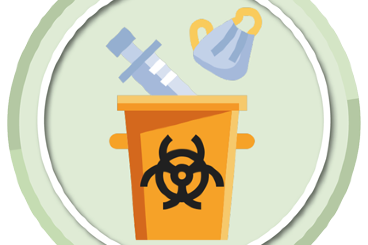 Smaltimento rifiuti sanitari icona